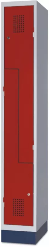 Plechová skříň, Z-tvar  - Šedá RAL 7035