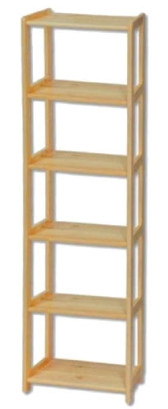 Regál z masivní borovice RG121š.60xv.200xhl.30cm - Borovice