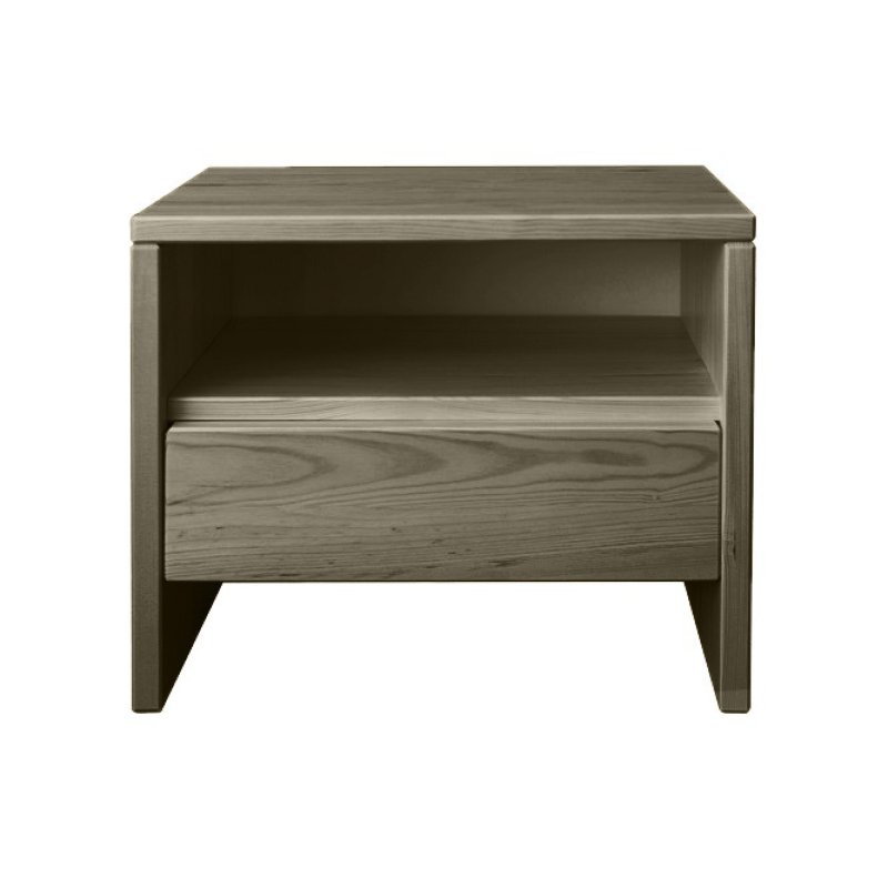 Noční stolek z masivní borovice 50x35x45cm - Šedá