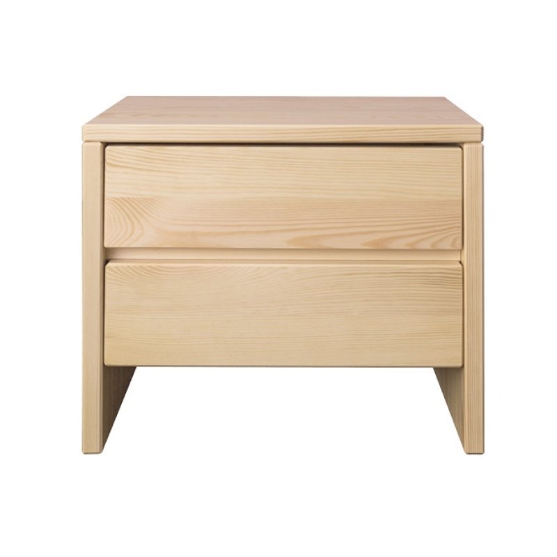 Noční stolek z masivní borovice 50x35x45cm - Šedá