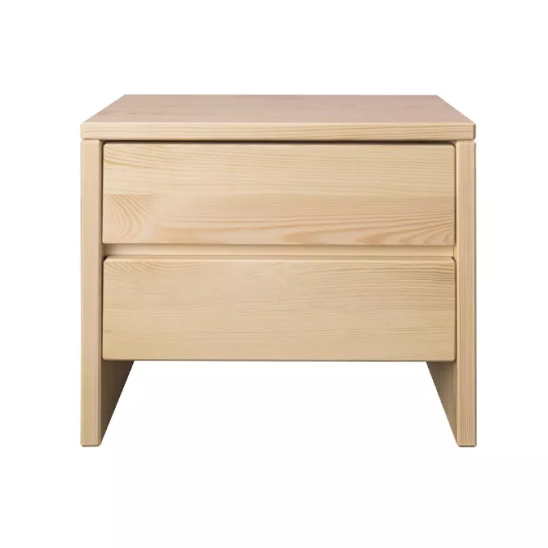 Noční stolek z masivní borovice 50x35x45cm - Ořech