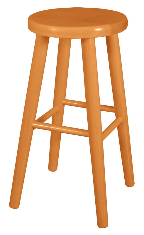 Dřevěný taburet (60 cm)  - Šedá