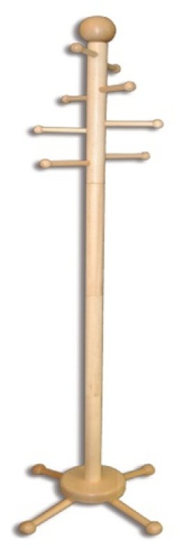 Stojanový věšák vyrobený z masivního buku v.186cm