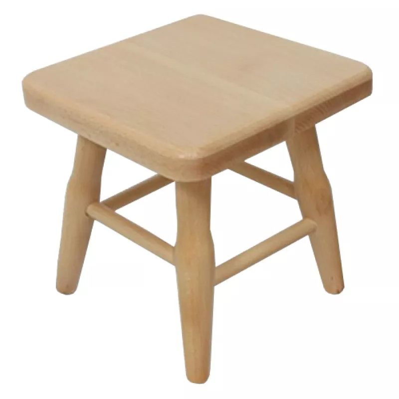 Dřevěný taburet  v.31cm - Olše
