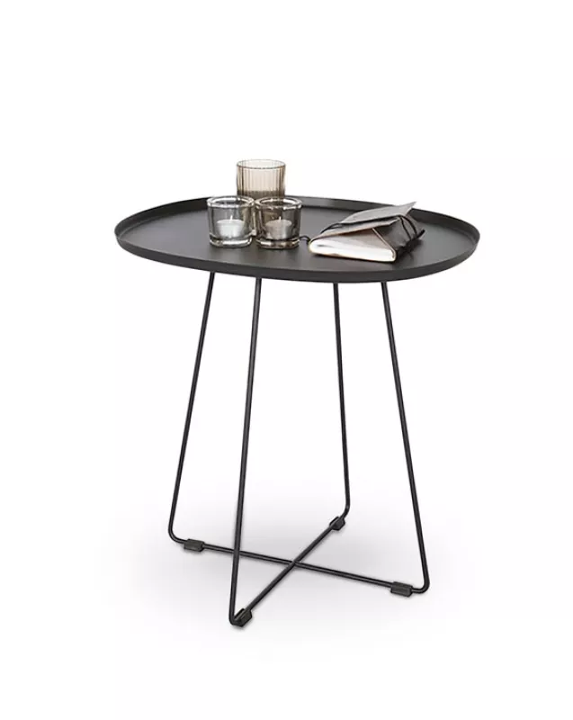 Odkladací konferenčný stolík 50x42x51cm - Čierna