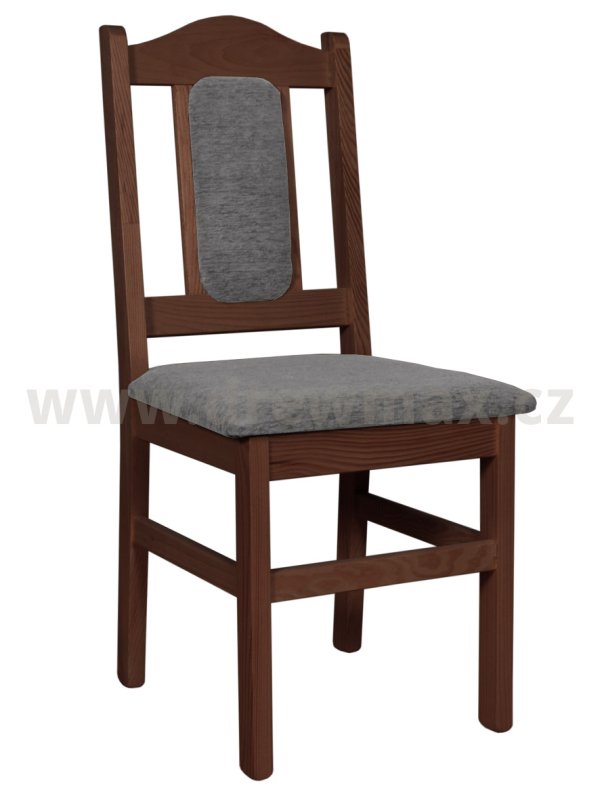 Dřevěná židle KT102 Ořech - 43x45x100cm - Ořech