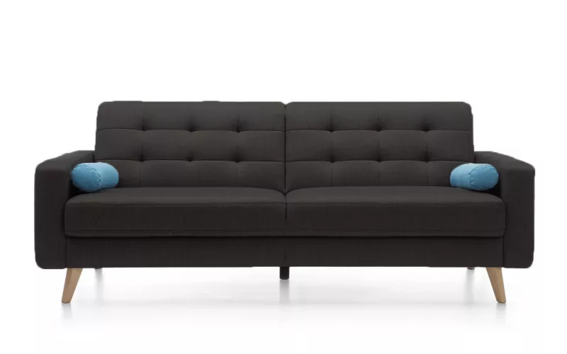 NAPPA trojmístná pohovka 222x89x87 - Černá