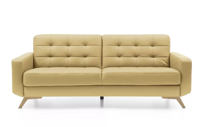 FIORD trojmístná pohovka 222x89x87 - Béžová