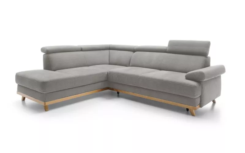 MEMO rohová sedací souprava, orientace levá strana 255x206x82 - Šedá