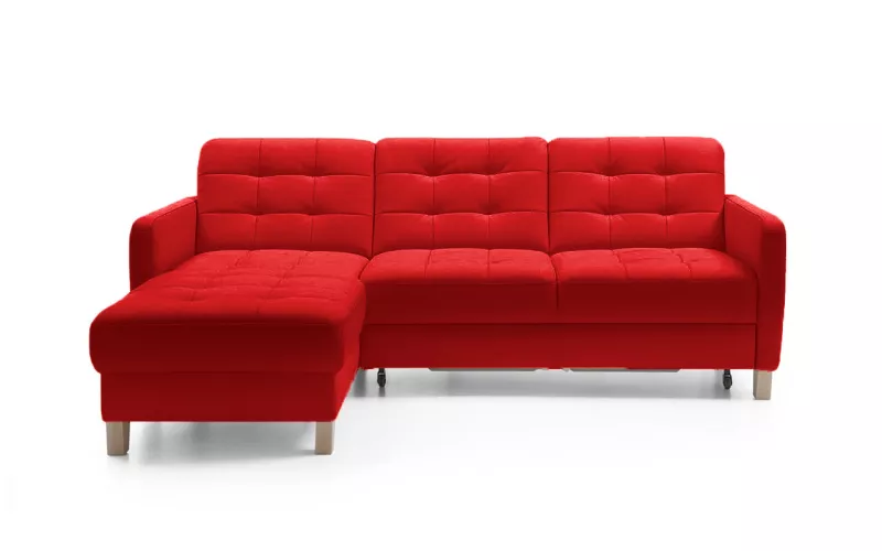 ELIO rohová sedací souprava, orientace levá strana 230x173x94 - Červená