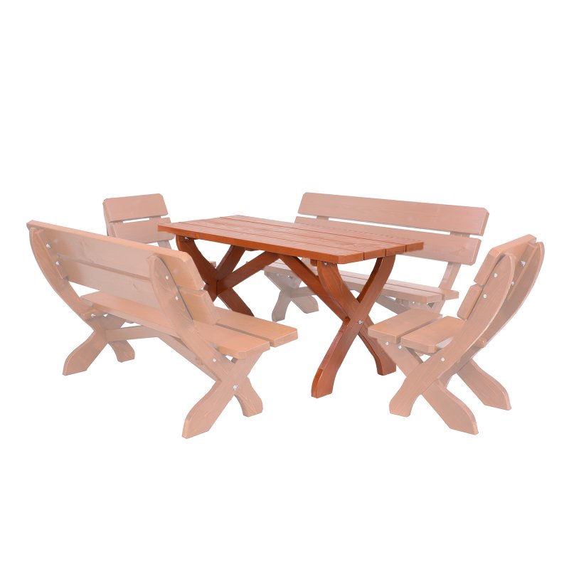 MARIO - zahradní stůl z masivního smrkového dřeva 150x65x72cm - Týk