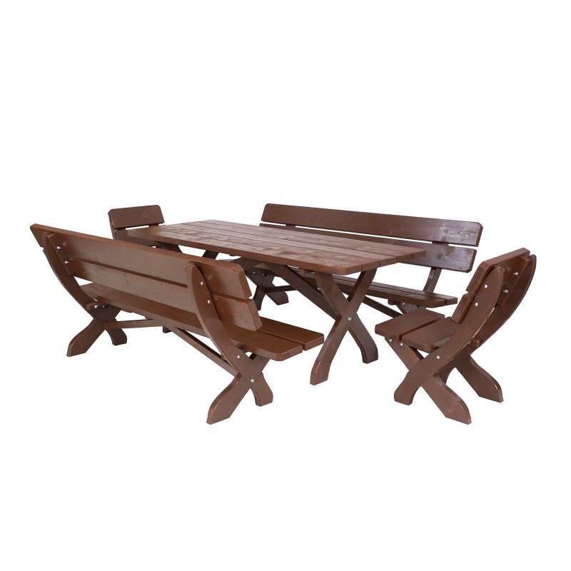 MARIO - zahradní set z masivního smrkového dřeva  - Týk