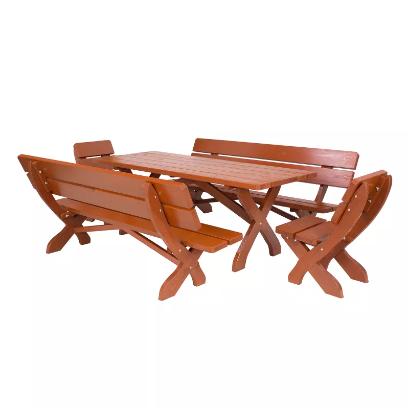 MARIO - zahradní set z masivního smrkového dřeva  - Týk