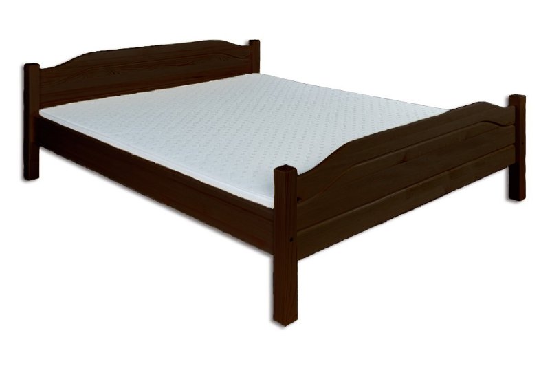 Postel z masivní borovice, jednolůžko 120x200cm - Dub