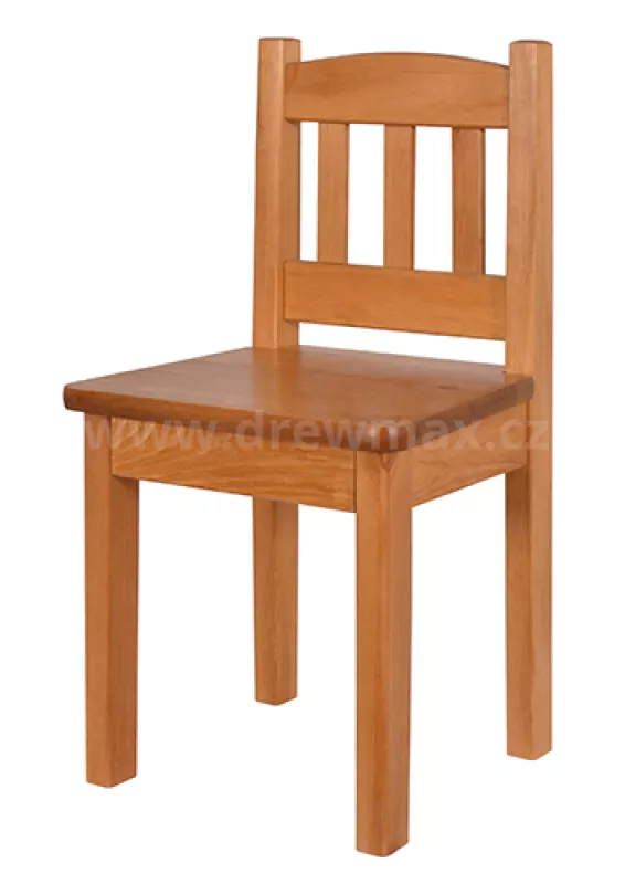 Jídelní židlička dětská z masivní borovice  v.56cm - Olše