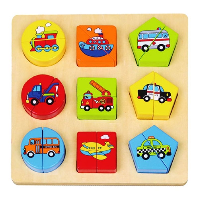 Dřevěná skládačka - Doprava