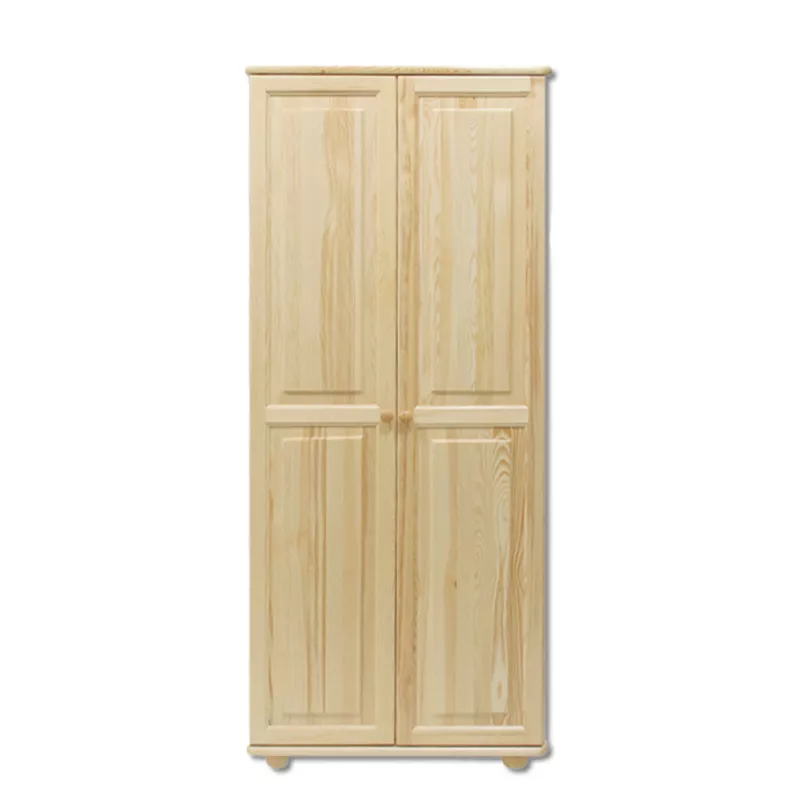 Skříň dvoudvéřová šatní z masivní borovice 80x60x190cm - Borovice