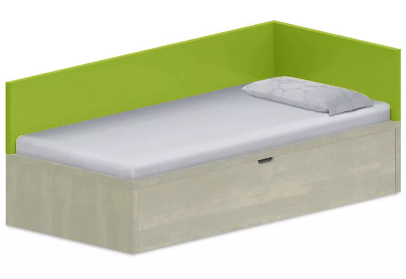 Dětská postel 90x200cm s úložným prostorem Ema - Ocean Green