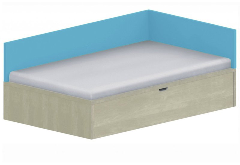 Dětská postel 120x200cm s úložným prostorem Ema - Chilli red