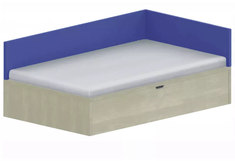 Dětská postel 120x200cm s úložným prostorem Ema - Royal Blue