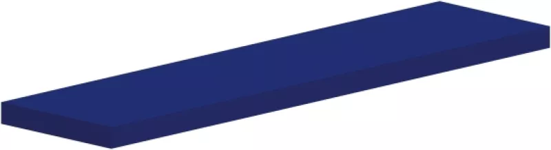 Police rovná 100x25x3,6cm - Brilliant white