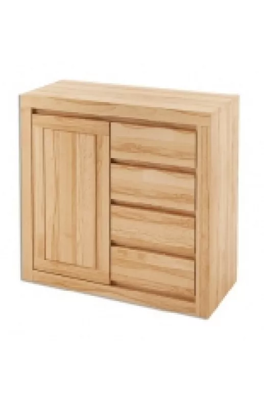 Komoda kombinovaná z přírodního buku 90x41x90cm - Geteborg