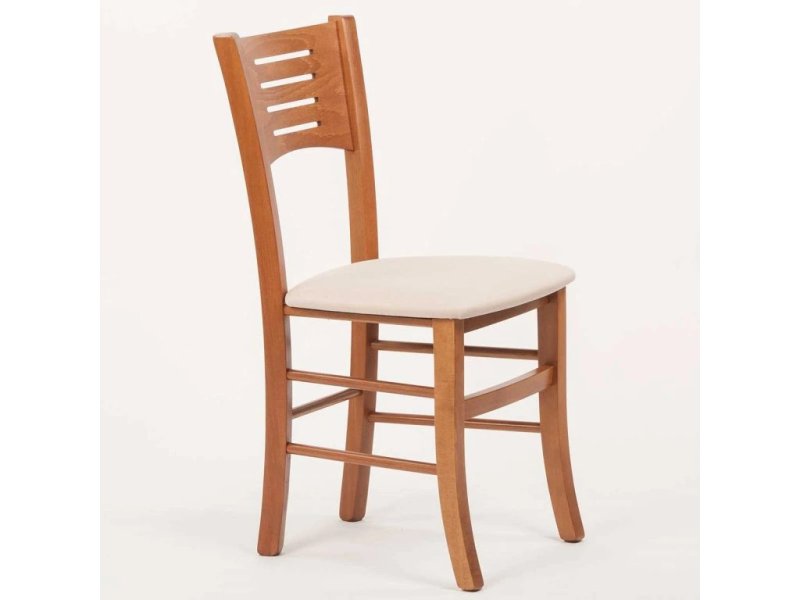 Dřevěná židle Verona - VERONA látka  - Tmavě hnědá