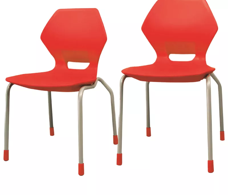 Židle DIAMOND polypropylen velikost 4 - Červená