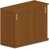 Stolová skříň s posuvnými dveřmi 120x42x75cm - Wenge