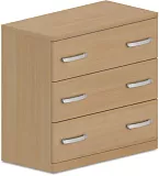 Komoda zásuvková 80x40x75cm - Olše zlatočervená