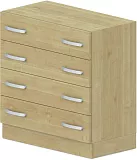 Skříň policová, zásuvky 80x42x82,5cm - Javor