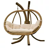 ROKO - křeslo závěsné z masivního smrkového dřeva 232x137x195cm - Zelená