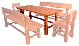 MAX - zahradní stůl z masivního olšového dřeva,lakovaný 200x80x75cm - Ořech