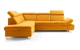 HAPPY rohová sedací souprava, orientace levá strana 273x201x82 - Žlutá
