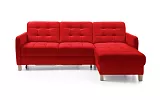 ELIO rohová sedací souprava, orientace pravá strana 230x173x94 - Červená