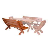 MARIO - zahradní lavice z masivního smrkového dřeva 200x62x89cm - Týk