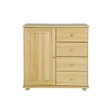 Komoda kombinovaná z masívnej borovice 100x47x100cm - Borovica