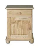 Noční stolek z masivní borovice 42x35x55cm - Dub