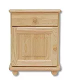 Noční stolek z masivní borovice 42x35x55cm - Borovice