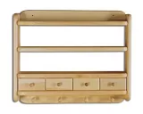 Police s věšáky 50x10x40cm - Dub