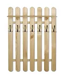 Věšáková stěna z masivní borovice 81x22x102cm - Olše