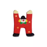 Dřevěné písmenko H (3,6 cm)