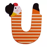 Drevené písmenko U (7,2 cm)