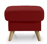 Taburet Nappa 56x56x45 - Červená