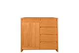 Komoda kombinovaná z masivní borovice 90x40x85cm - Olše