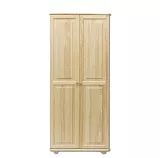 Skříň dvoudvéřová šatní z masivní borovice 80x60x190cm - Borovice