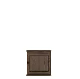 Skříňový nástavec z masivní borovice 47x57x50cm - Šedá