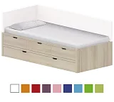 Dětská postel 90x200cm s úložným prostorem Anna - Brillint white 