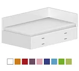 Dětská postel 120x200cm s úložným prostorem Gita - Brillint white