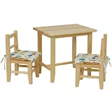 Dětský jídelní set z masivní borovice - Borovice - POSLEDNÍ KUSY